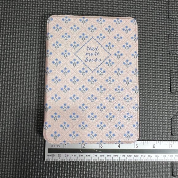 None Other - Floral "Read More Books" Protective Case For Kindle E-Reader Magnetic Closure Li